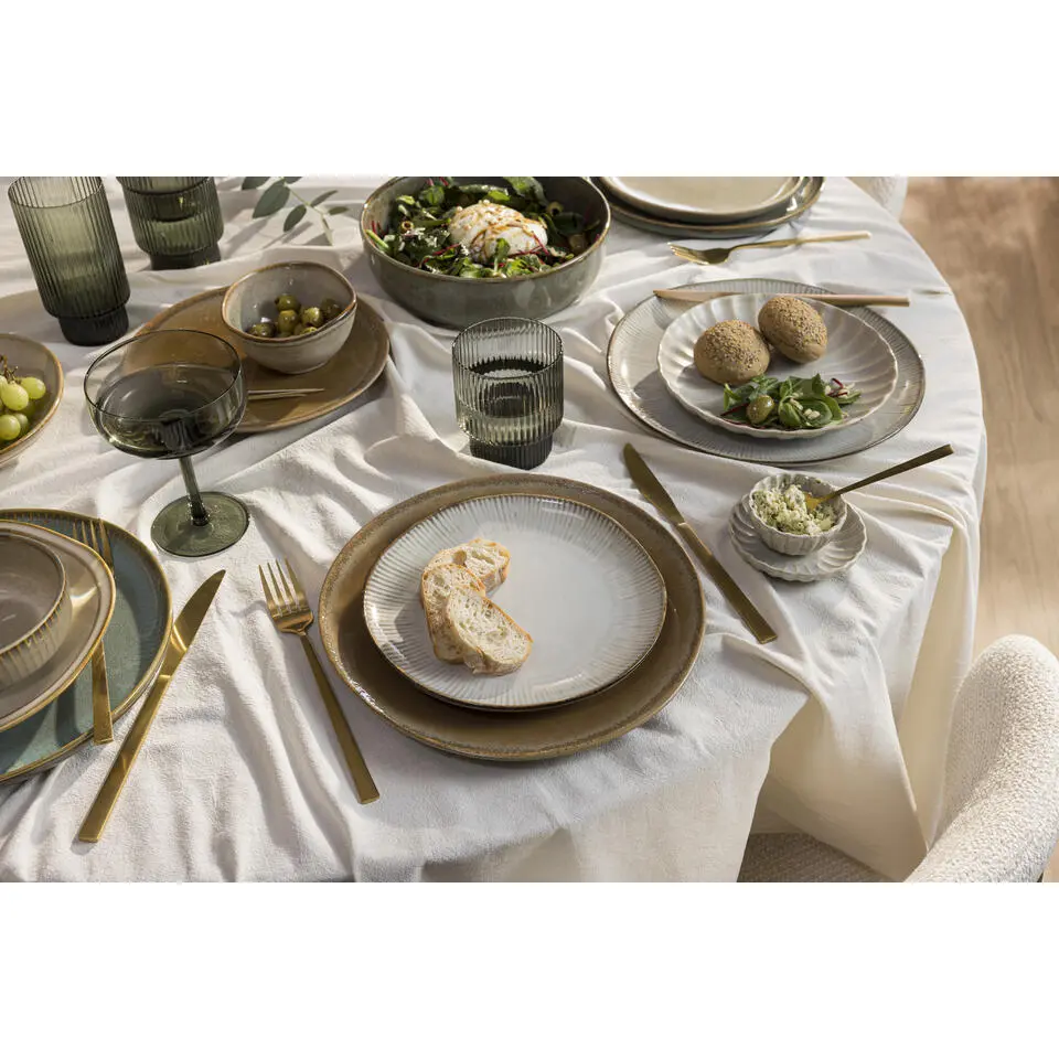 Ontbijtbord Sophie naturel stoneware &Oslash;21 cm