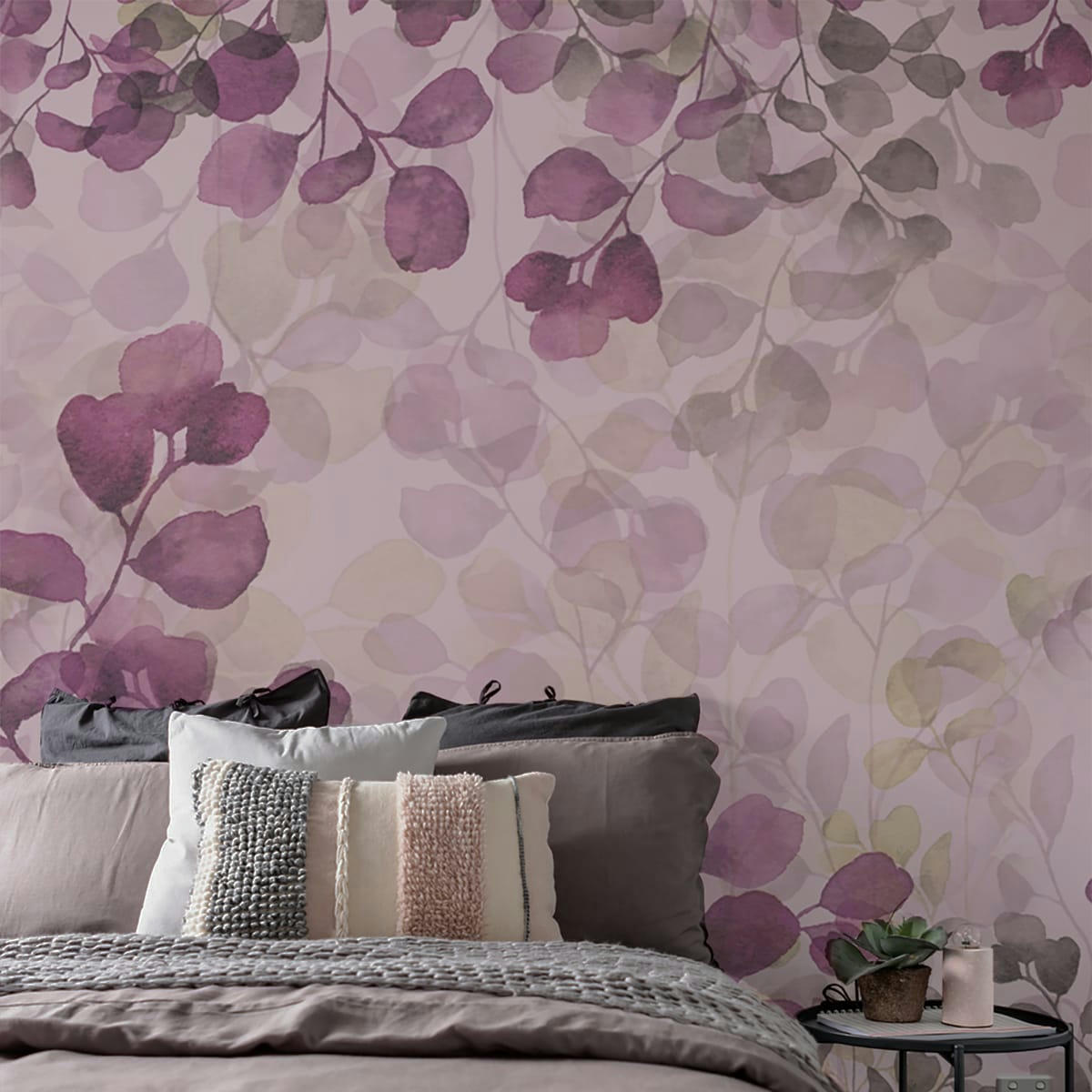 - Papier peint panoramique eucalyptus 255 x 250 cm