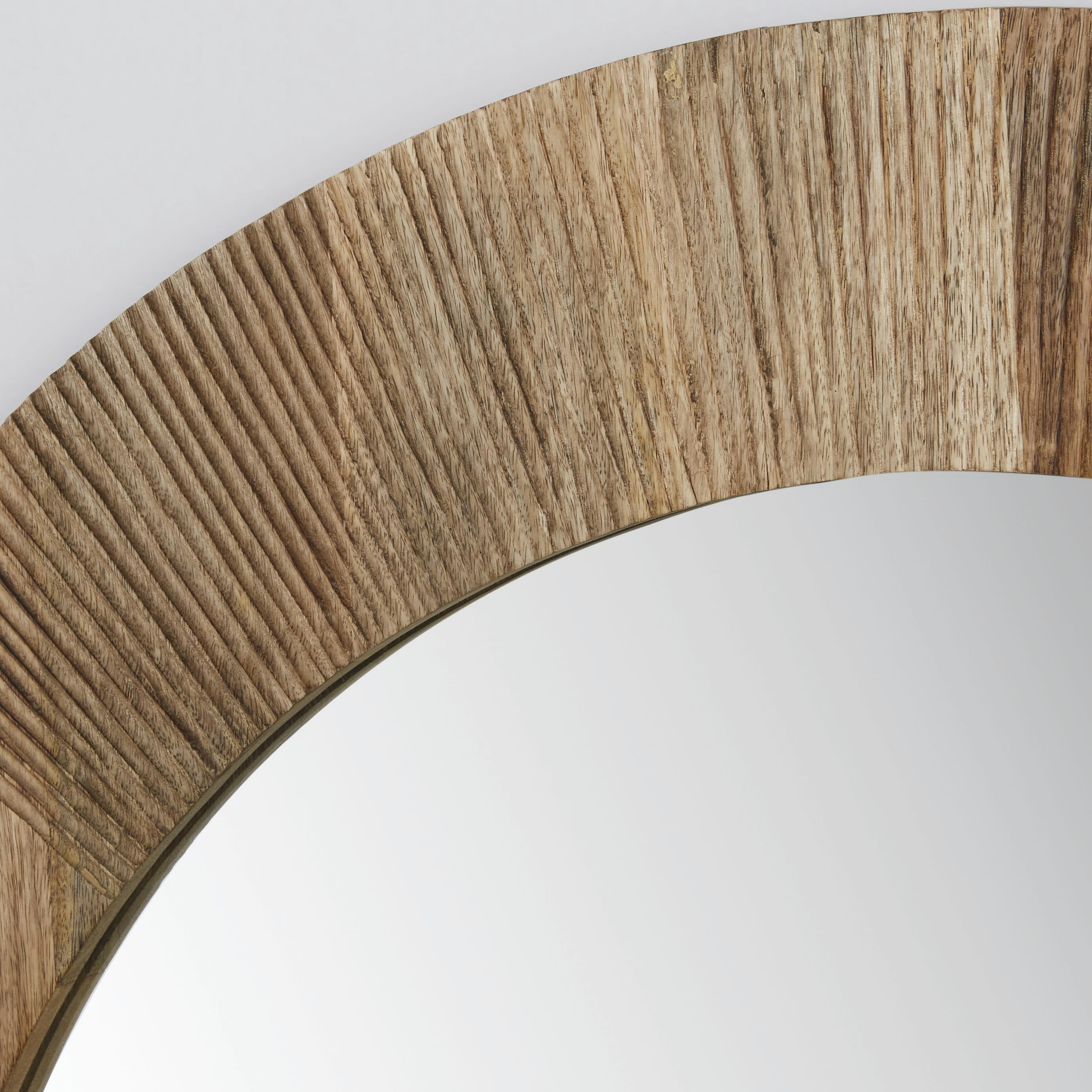 KALIA - Miroir en bois de manguier gravé D100