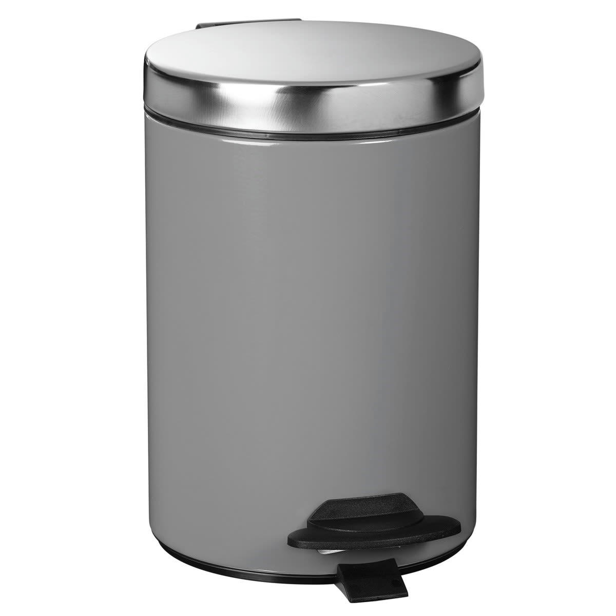 DUO - Poubelle 3L DUO en Métal Gris souris