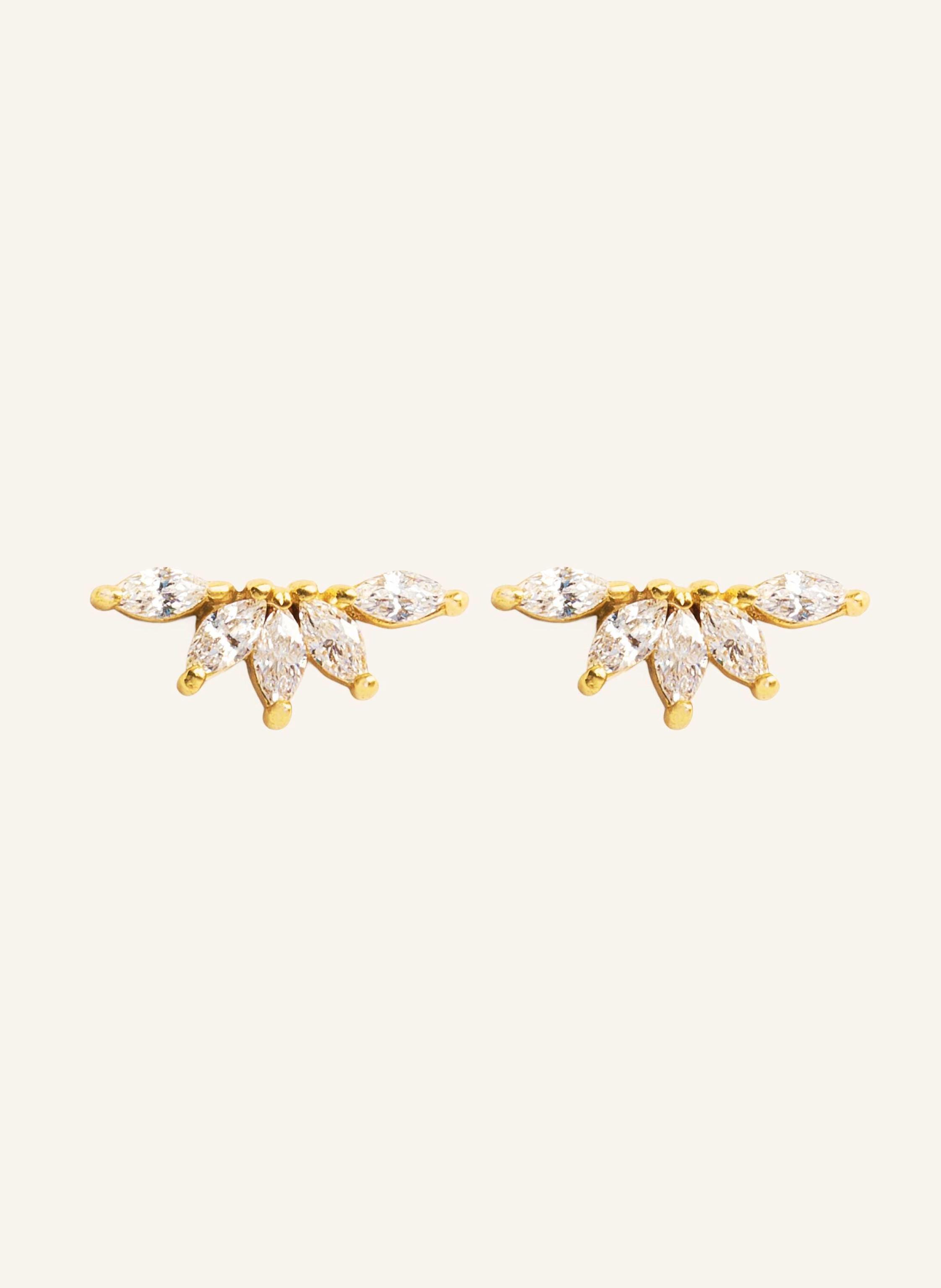 OHH LUILU Ohrringe CRYSTAL FLOWER PETALS by GLAMBOU