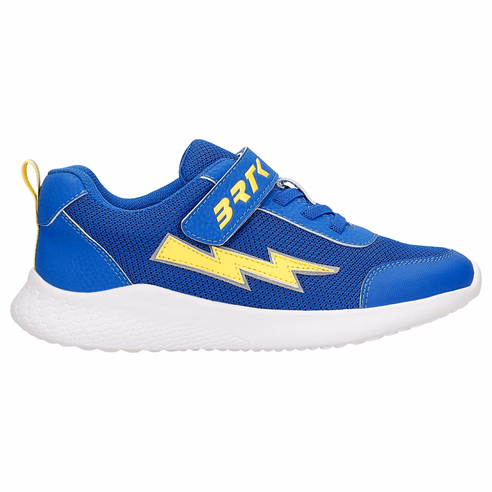 Niebieskie sneakersy BARTEK z żółtą błyskawicą 87006-16