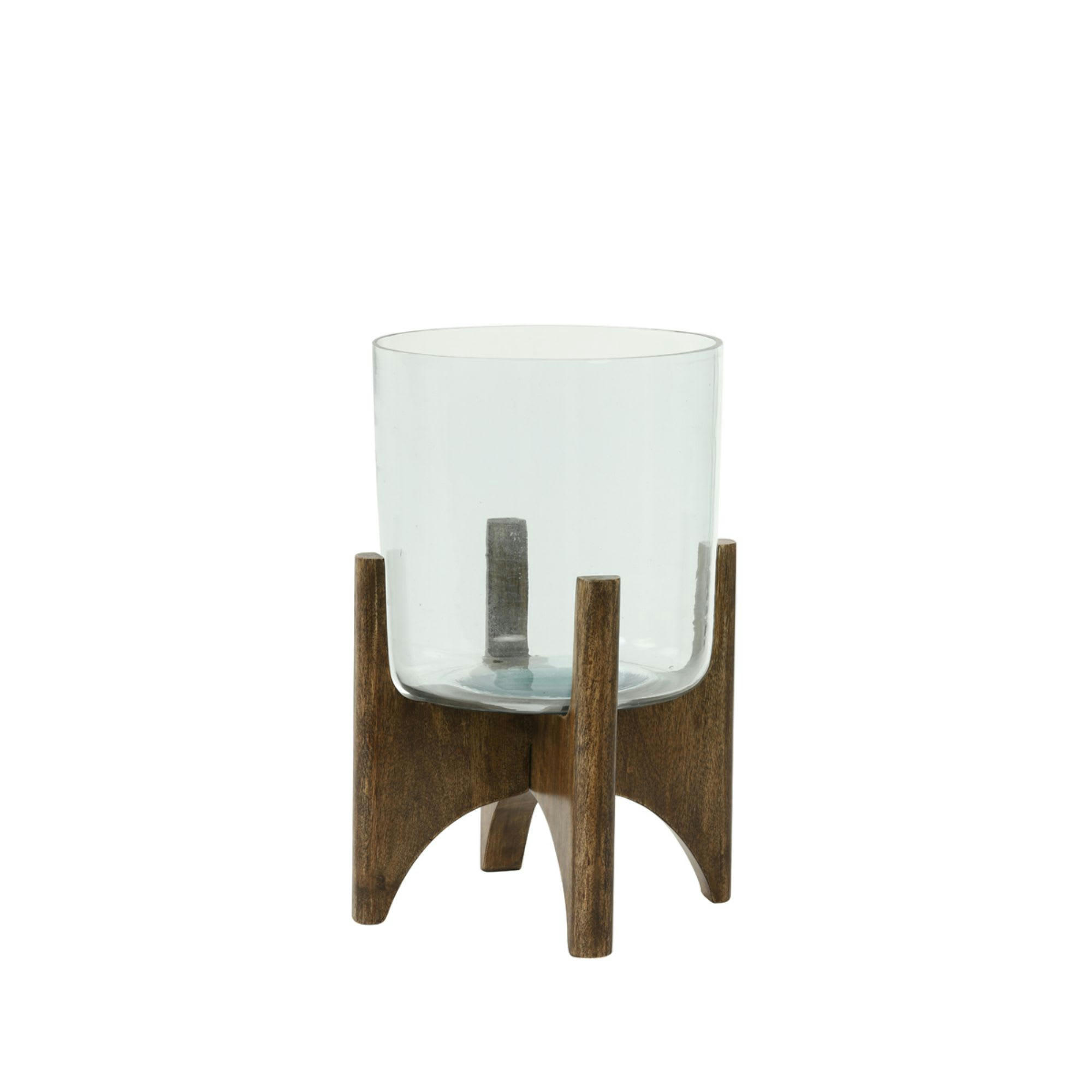 JACE - Vase brun bois ø22.5cm