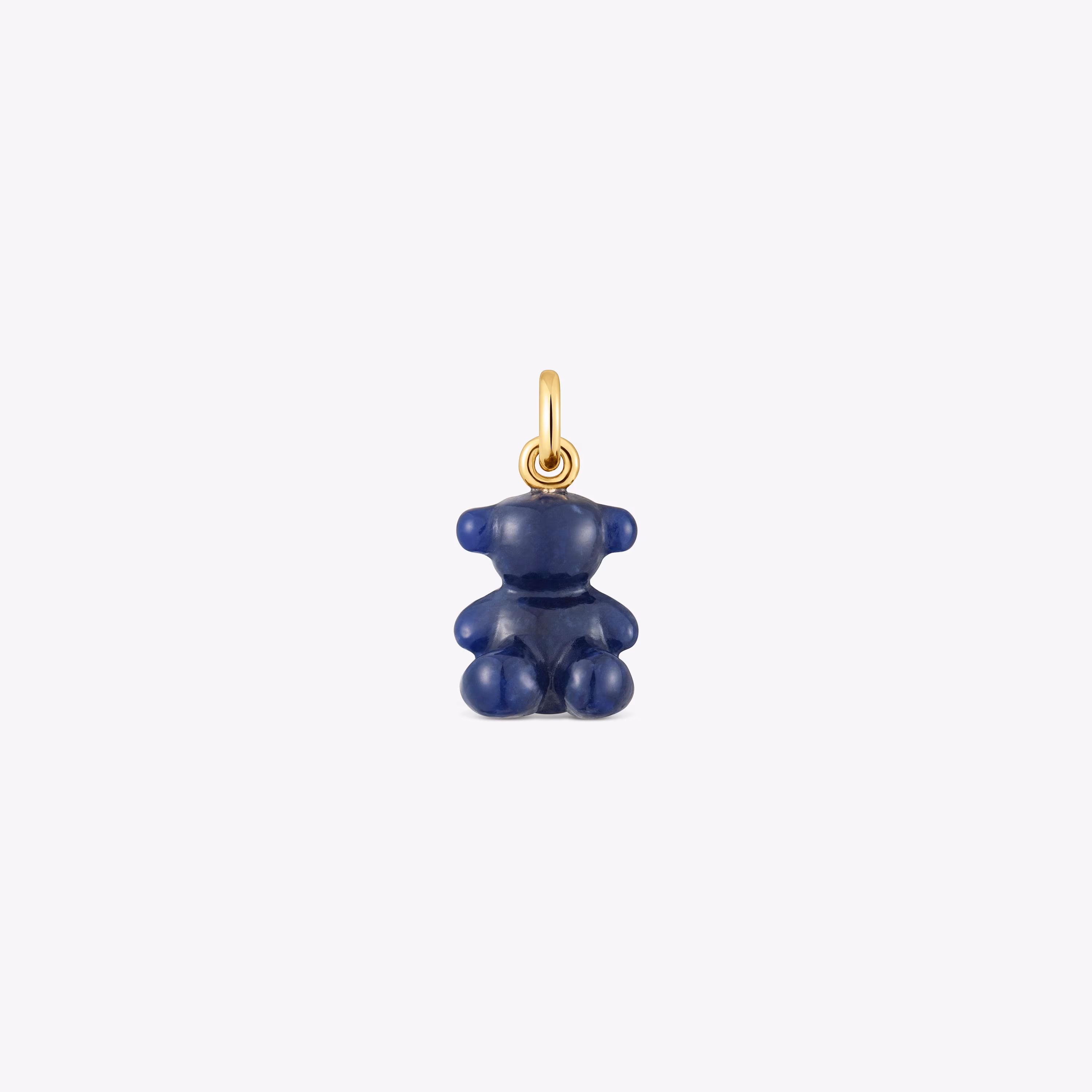 Colgante oso pequeño con sodalita y oro 14 kt Bold Bear