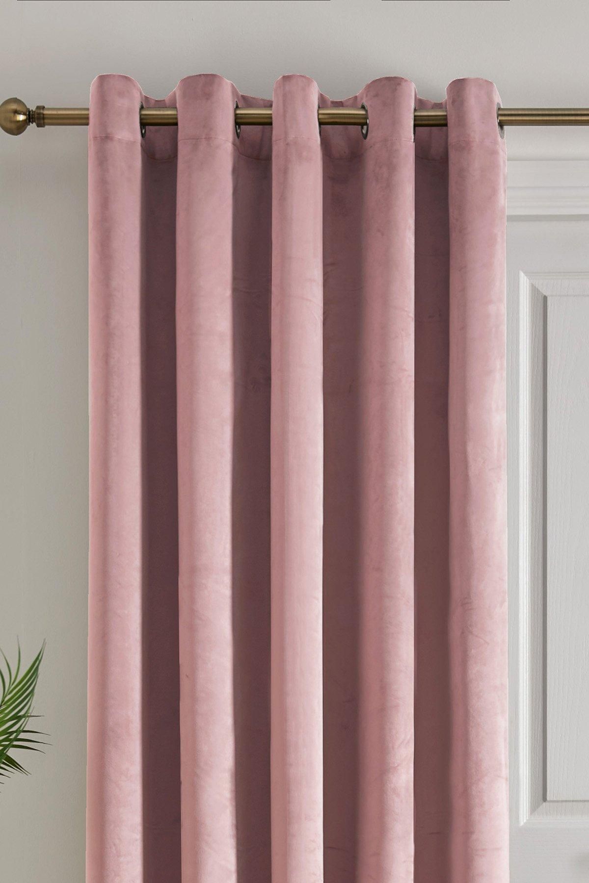 Laurence Llewelyn-Bowen Montrose' Velvet Blackout Eyelet Single Panel Door Curtain