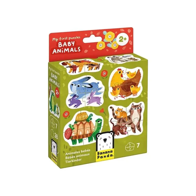 Puzzle 7er-Set Banana Panda
