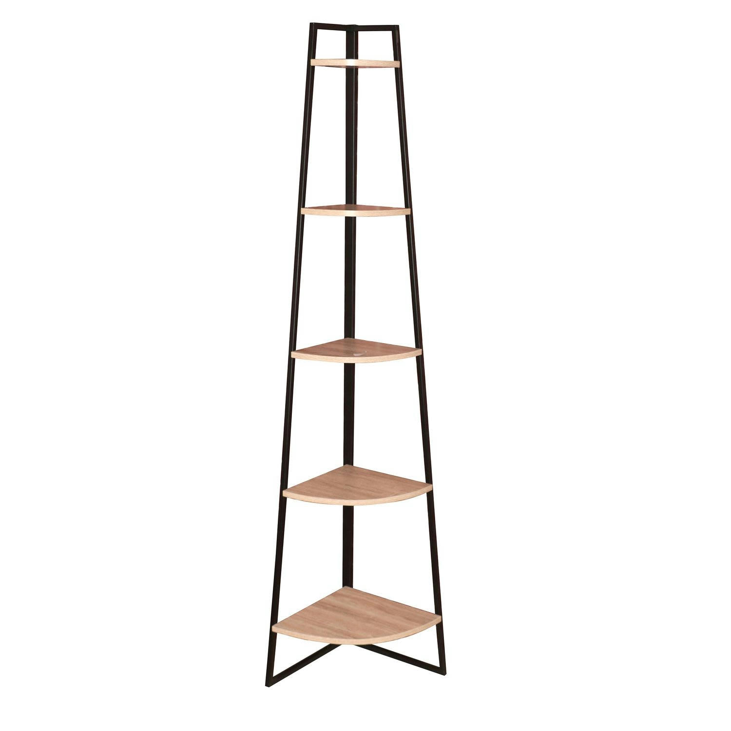 COLORADO - Etagère d'angle en métal et bois