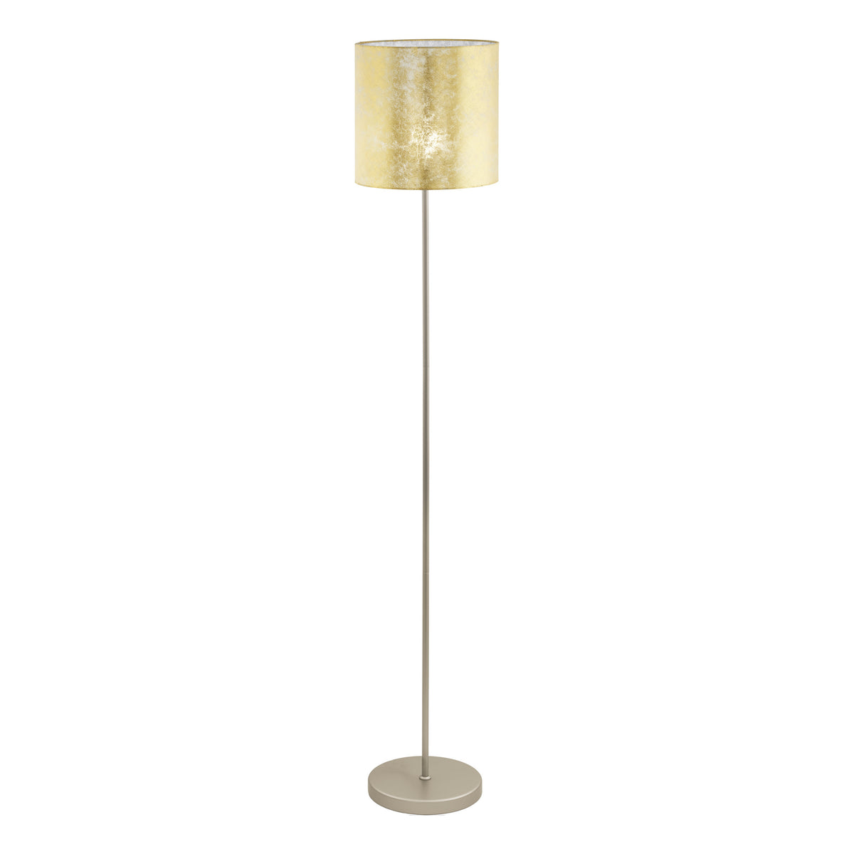 EGLO vloerlamp Viserbella - e27 - 158,5 cm - champagne/goud