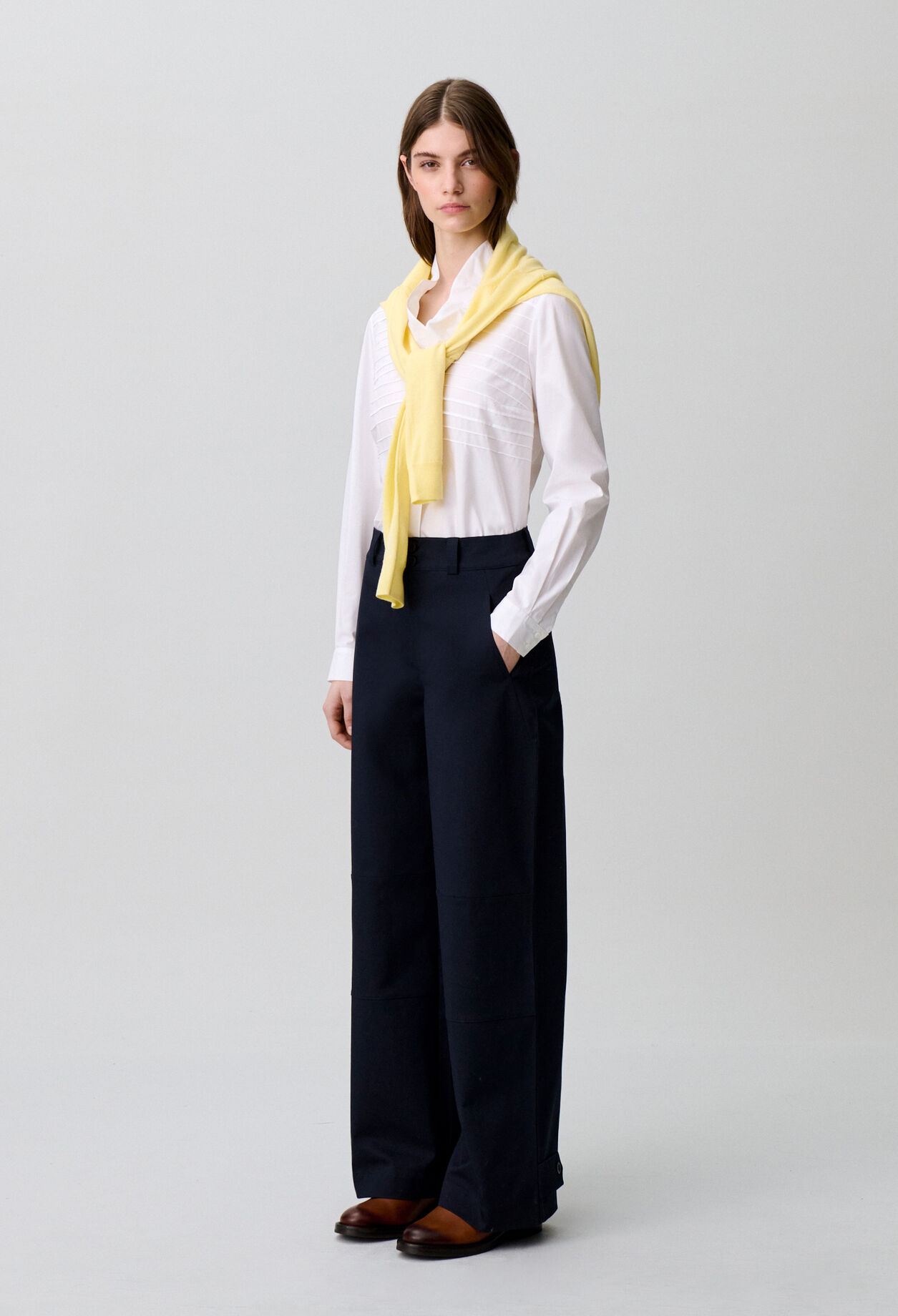 Pantalon gabardine coton