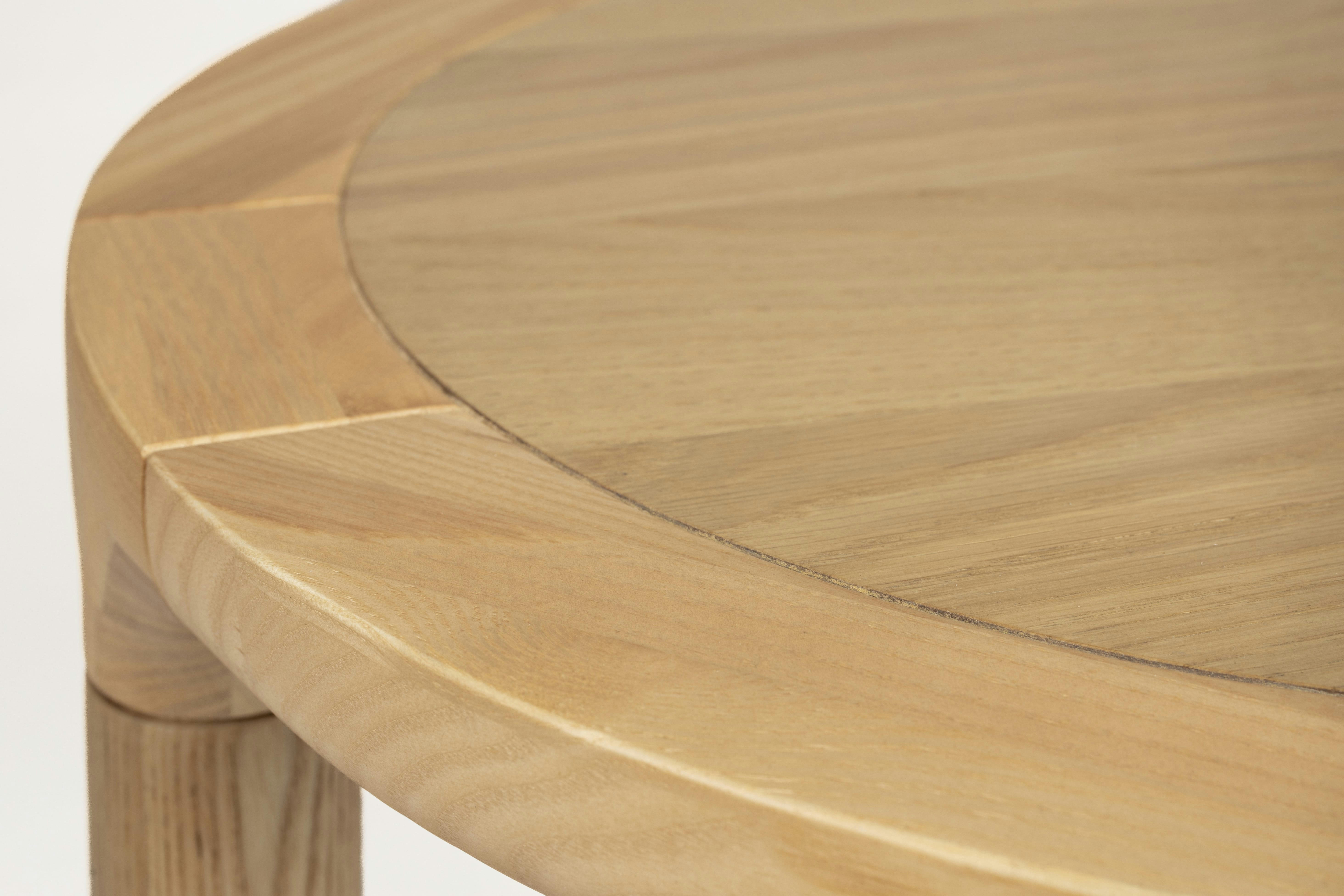 STORM - Table basse en bois beige D40