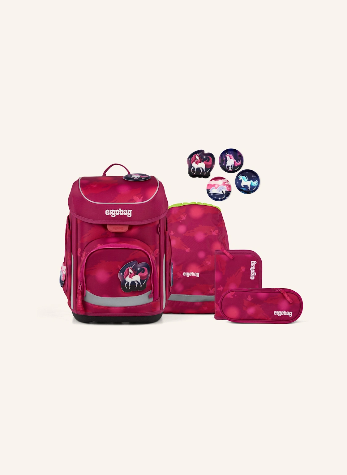 ergobag Schulranzen-Set CUBO SET