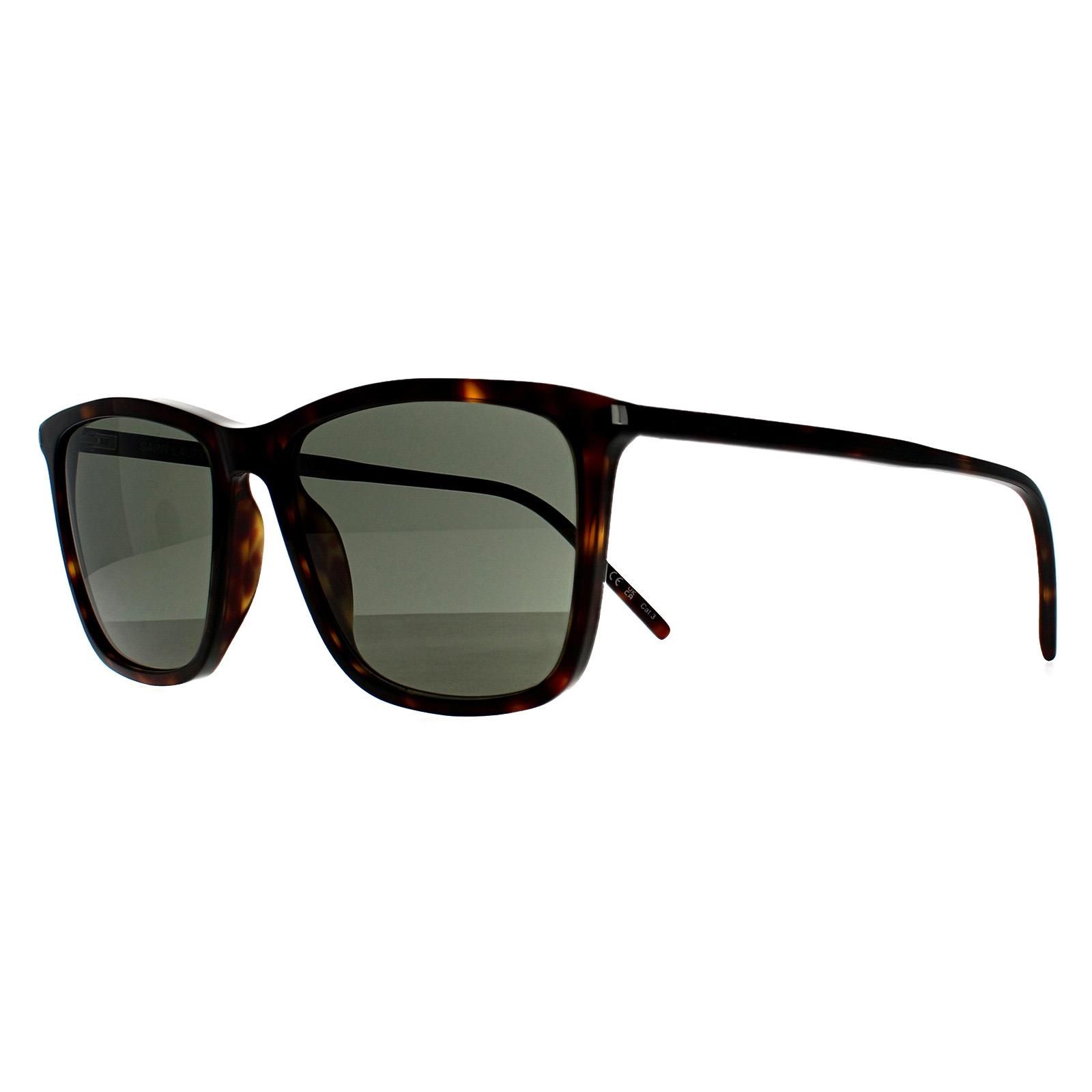 Saint Laurent Square Dark Spotted Havana Grey SL 851