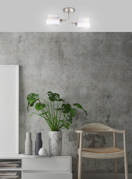 Lampa kinkiet SAX 2x40w e14 satyna