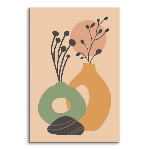 Obraz Pastelowe Dzbanki Styl Boho 20x30cm