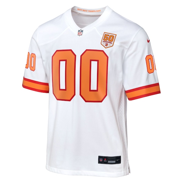 Tampa Bay Buccaneers Nike Youth 50th Anniversary Custom Game Jersey - White