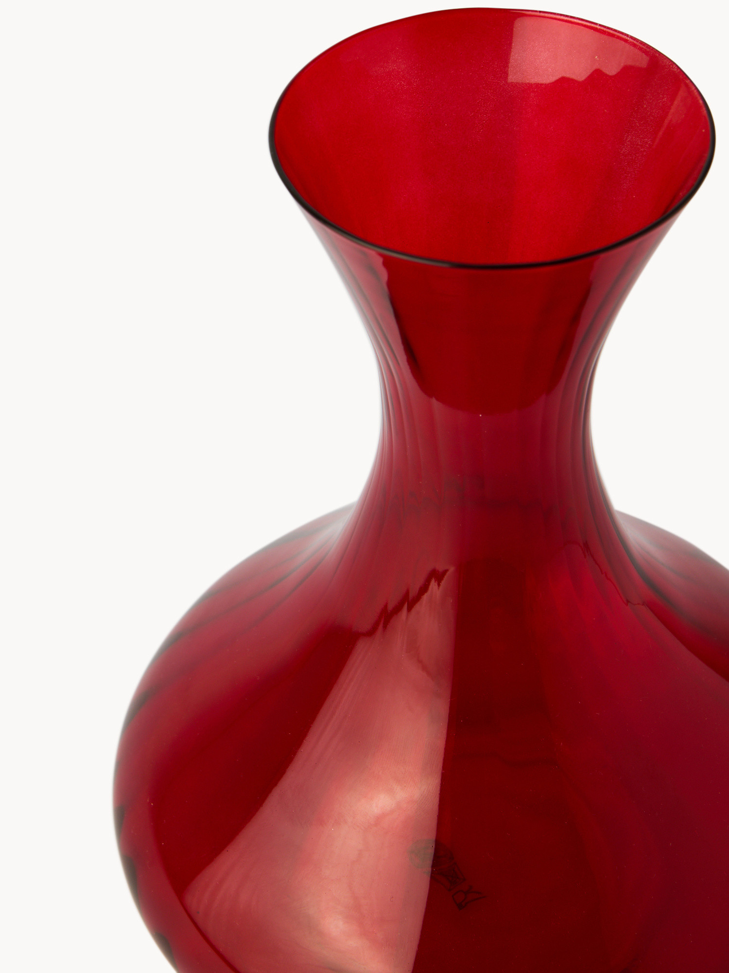 Decanter in vetro spruzzato finitura optical