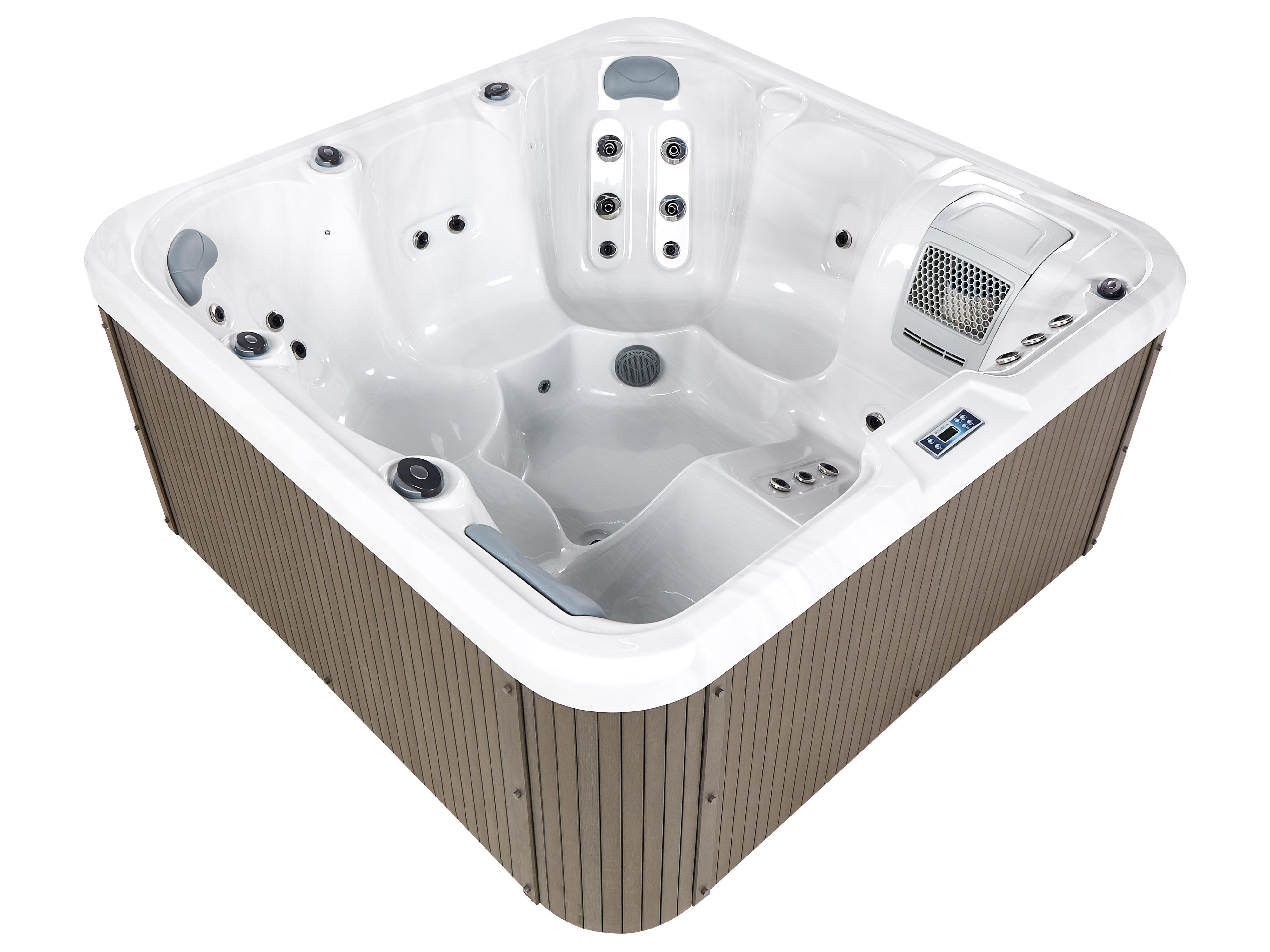 Outdoor Hot Tub with LED CALIMA White