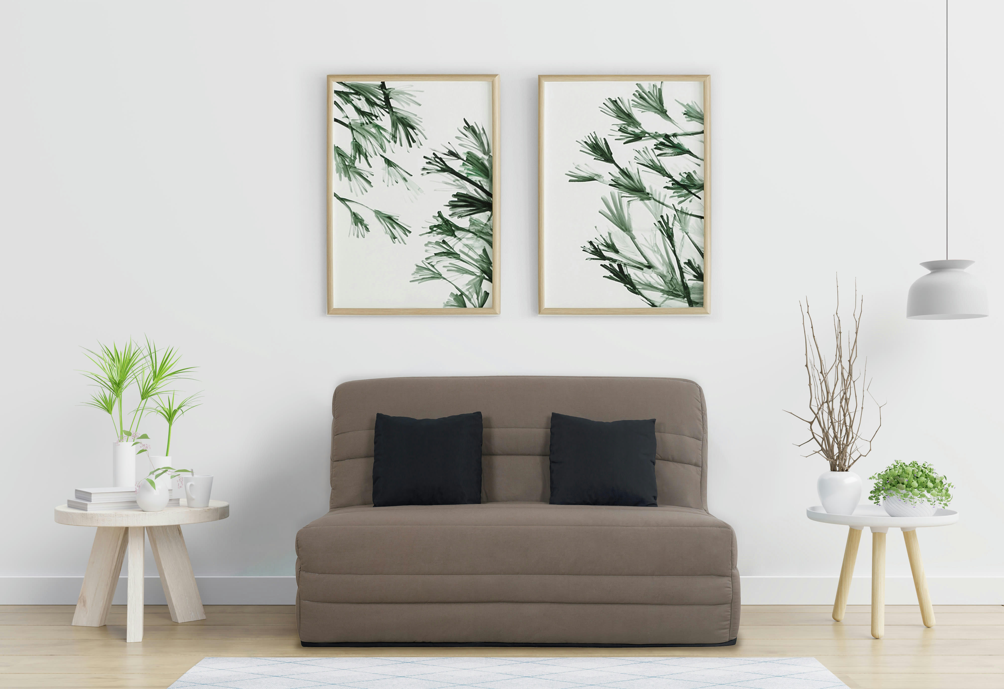 WASSY - Banquette BZ WASSY 140x200, taupe