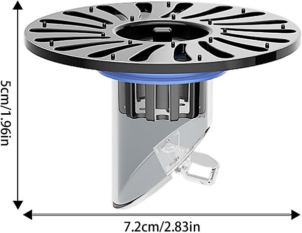 CODEKEY Siphon de sol de salle de bain - Anti-odeurs - Clapet anti-retour - Facile à installer - Anti-odeur - Anti-obstruction-