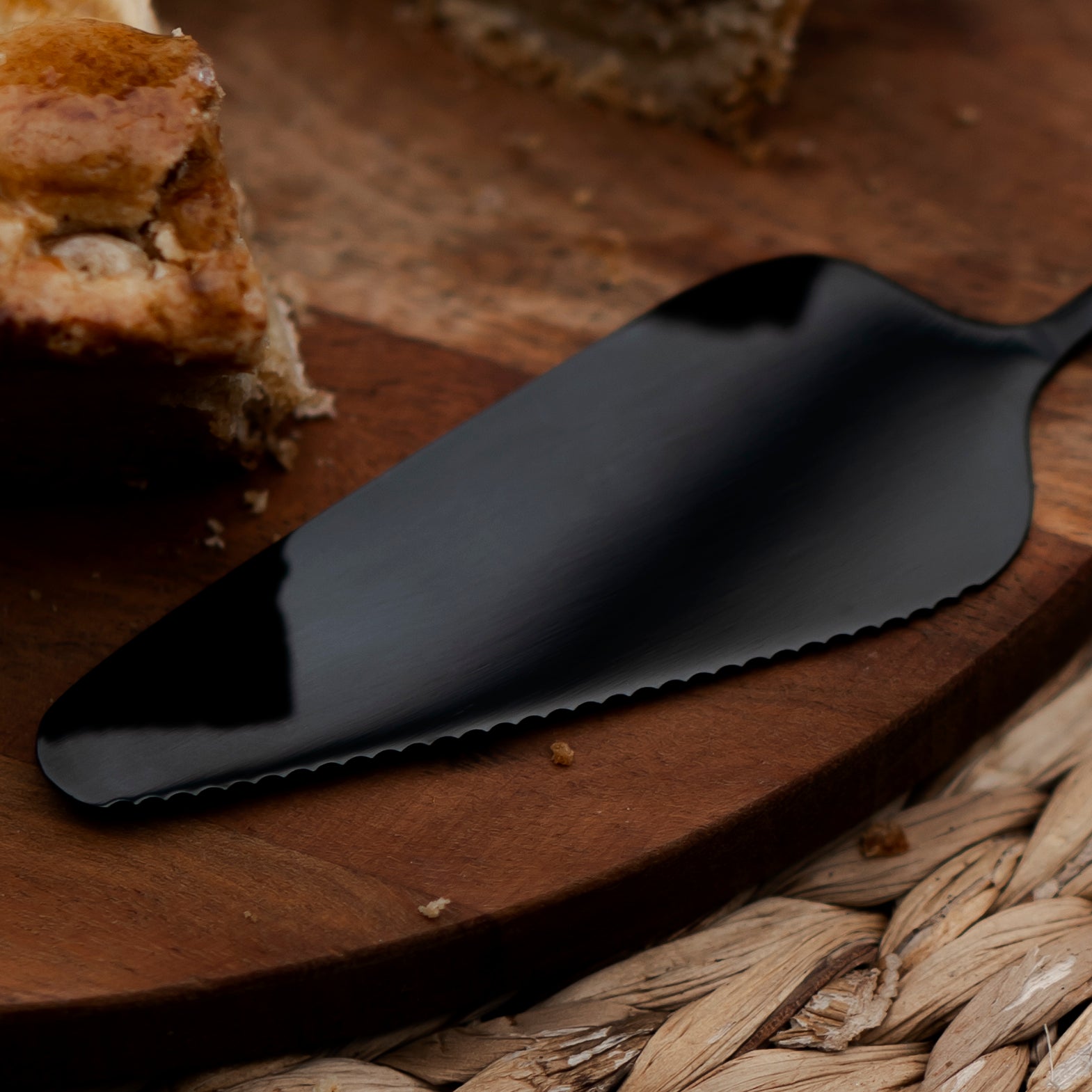 Krumble Taartschep met snijrand - Zwart