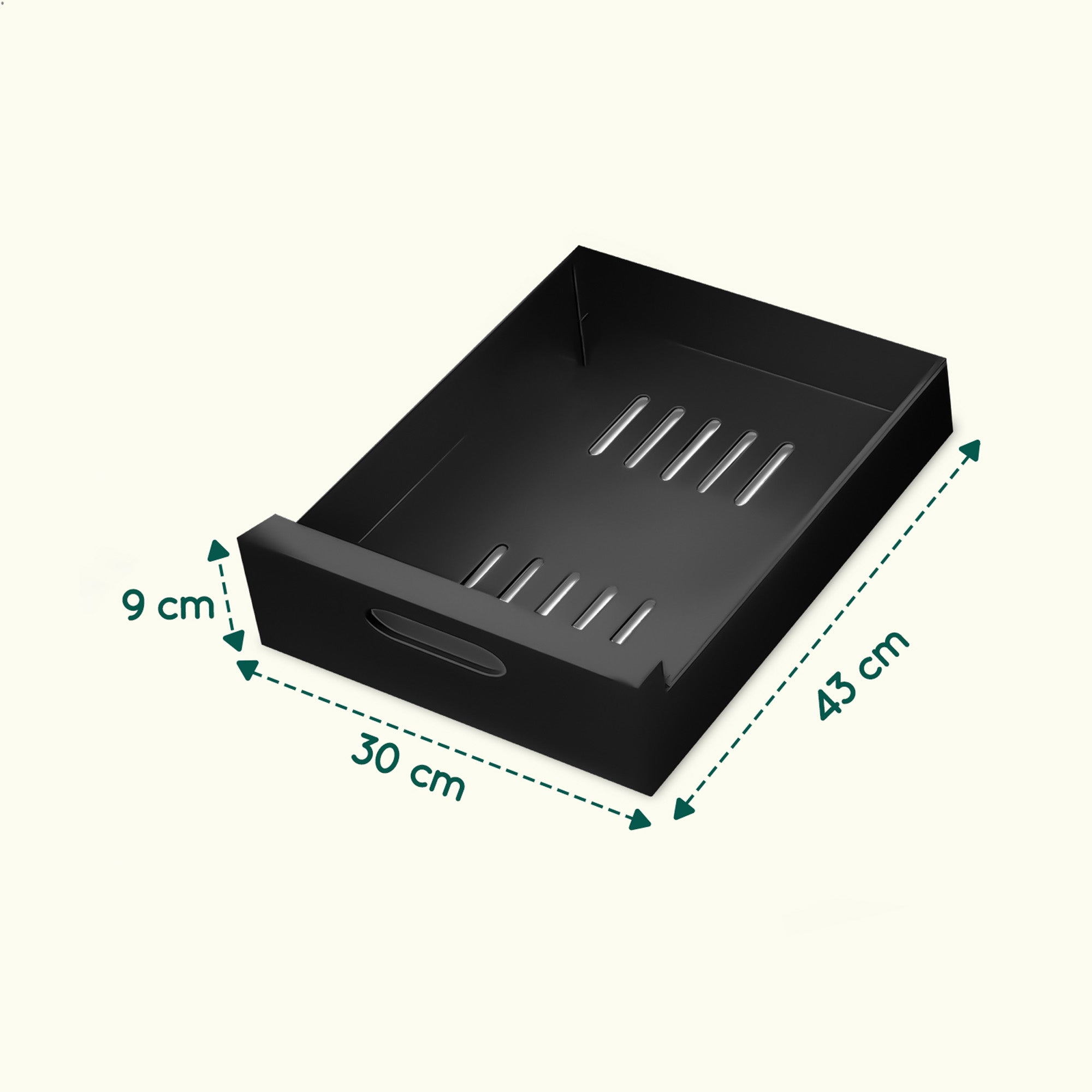 XIVADA Keukenkast organizer - Schuiflade - Aluminium - 30 cm - Zwart