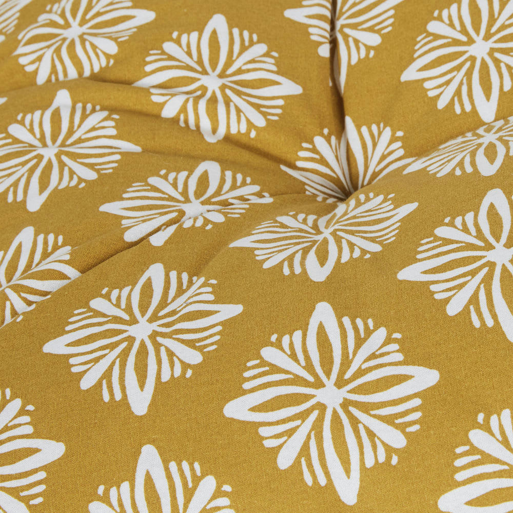 MARGARISE - Surmatelas jaune moutarde 120x80