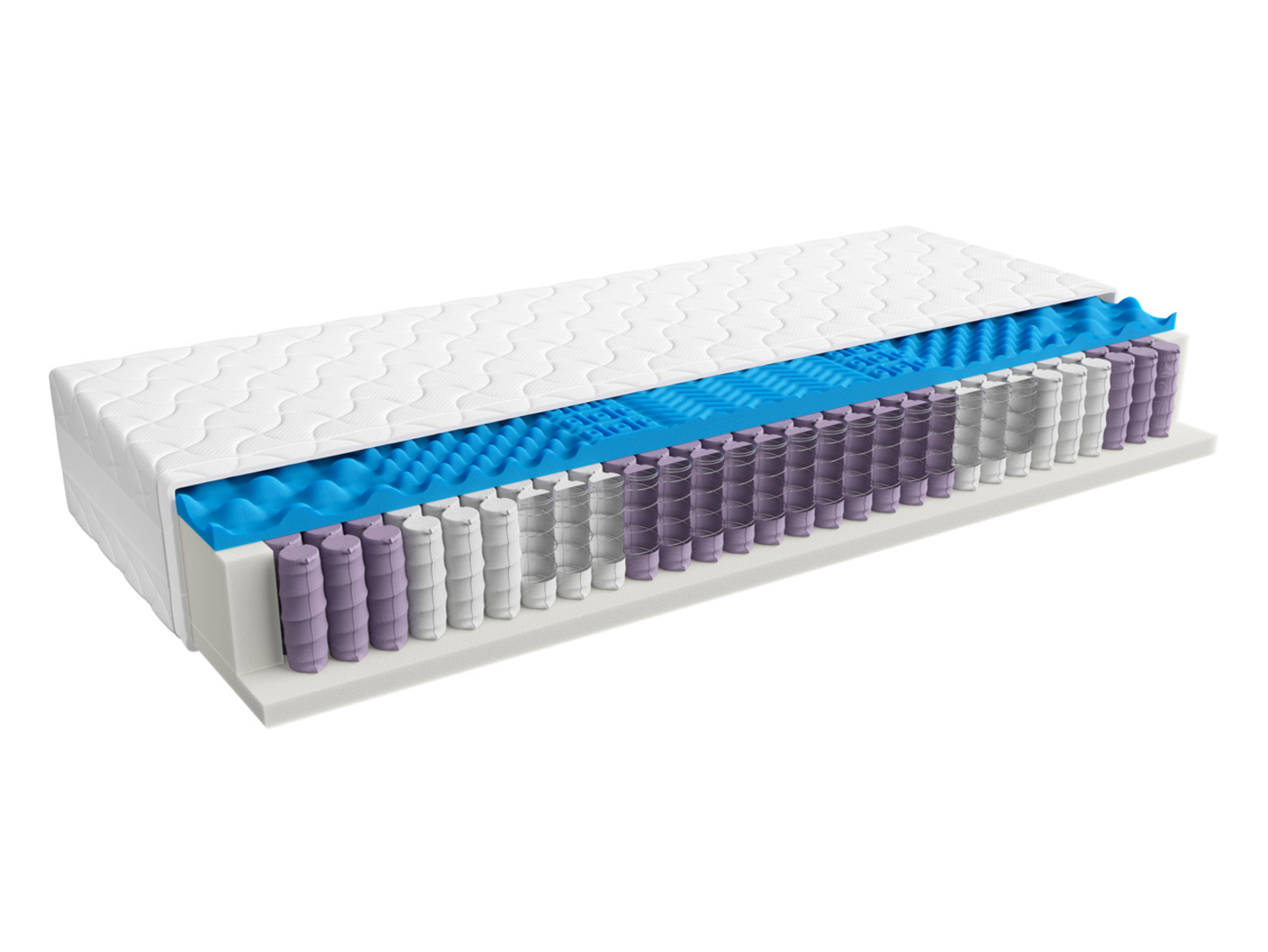 Materac sprężynowy multipocket Freshe Sleep 90x200 H3/H4