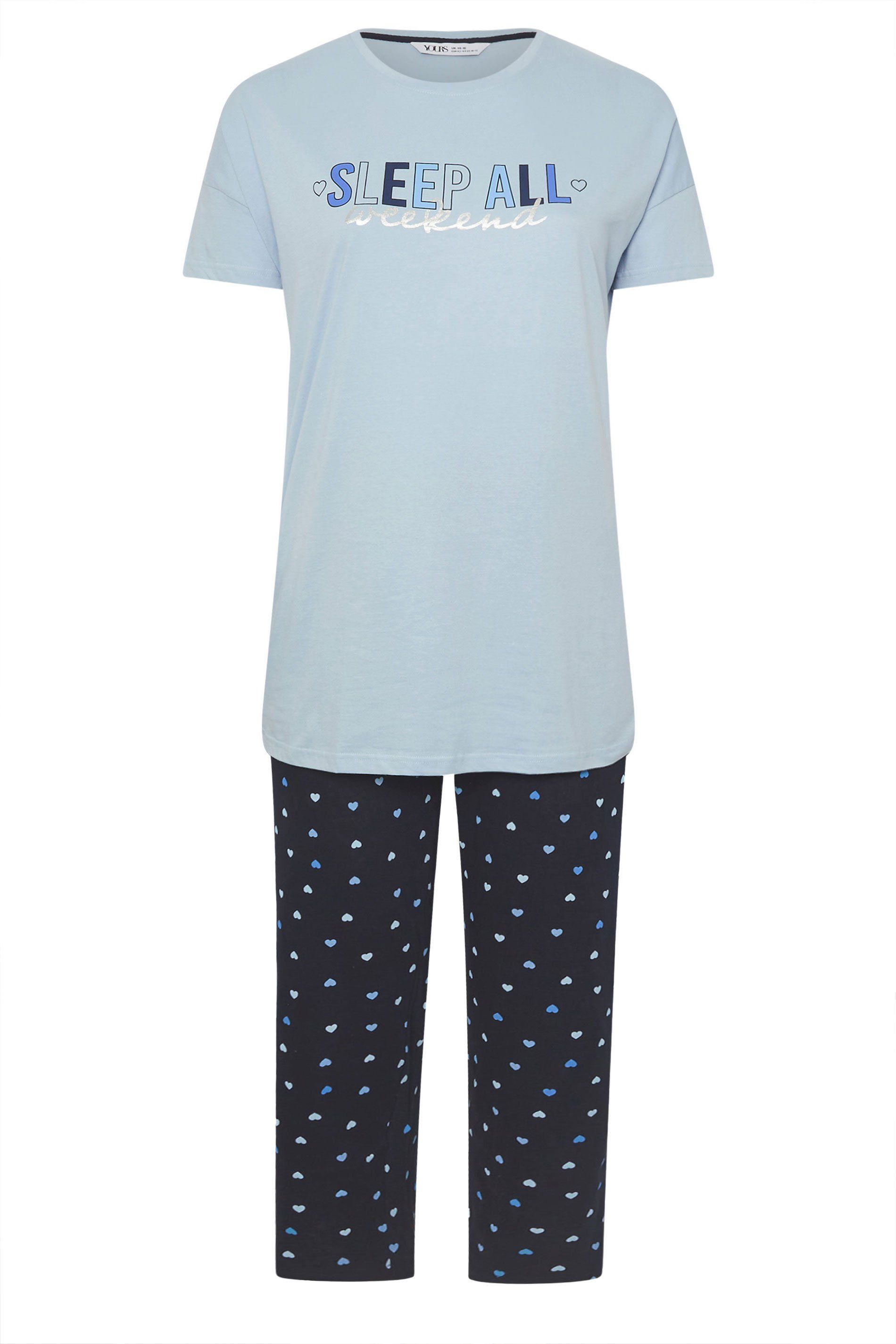 Yours Sleep All Weekend' Wide Leg Pyjama Set