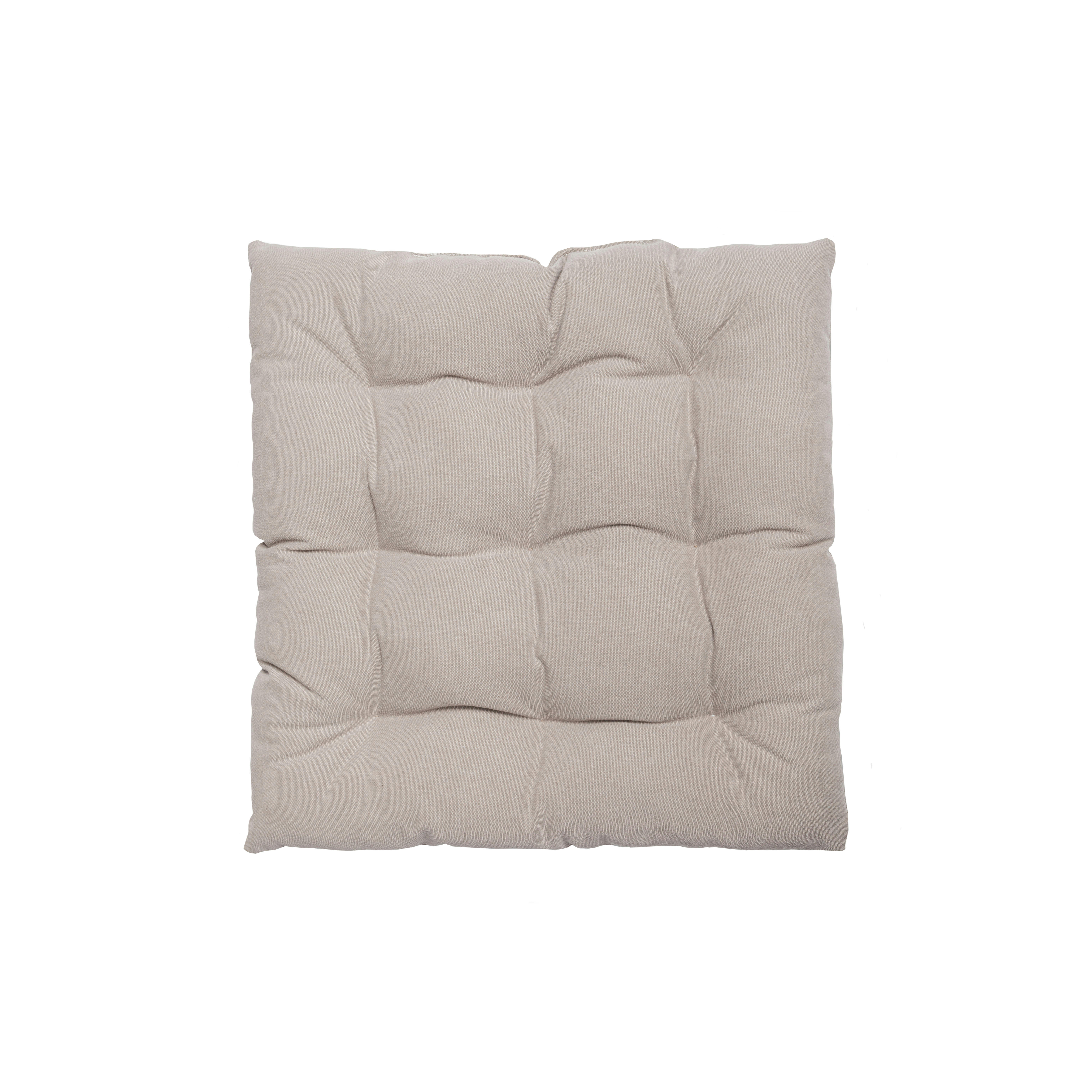 CALMA - Coussin de sol en coton taupe 60x60