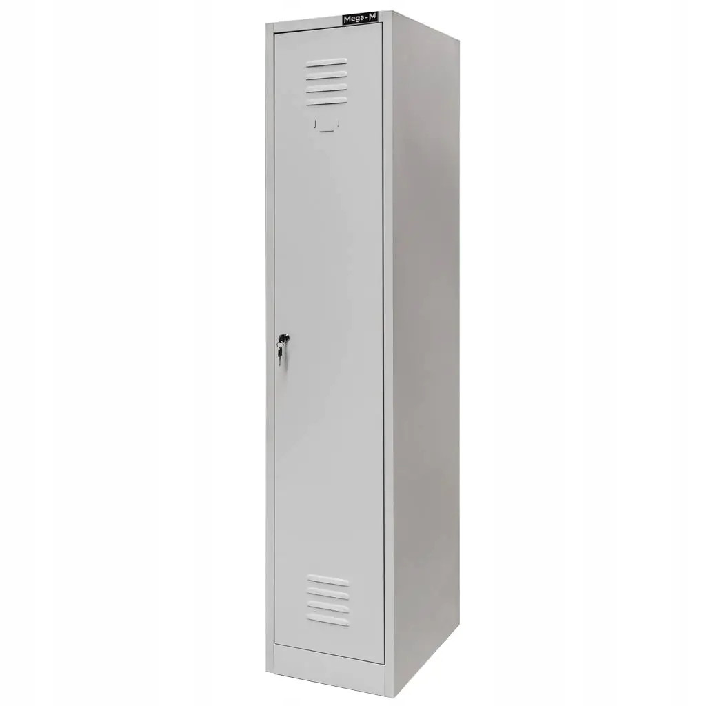 Szafka Metalowa Ubraniowa Socjalna BHP 180x36x50cm Szara Mega-M