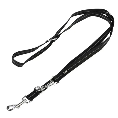 TIAKI Reflective Rubber Dog Lead - Black