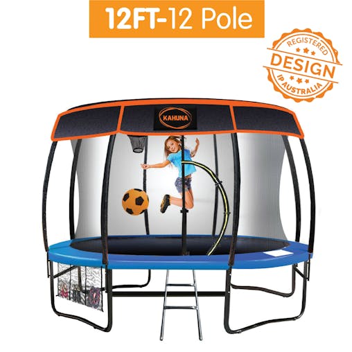 NNEDPE 12ft-12 Pole Kahuna Trampoline Roof Shade Cover