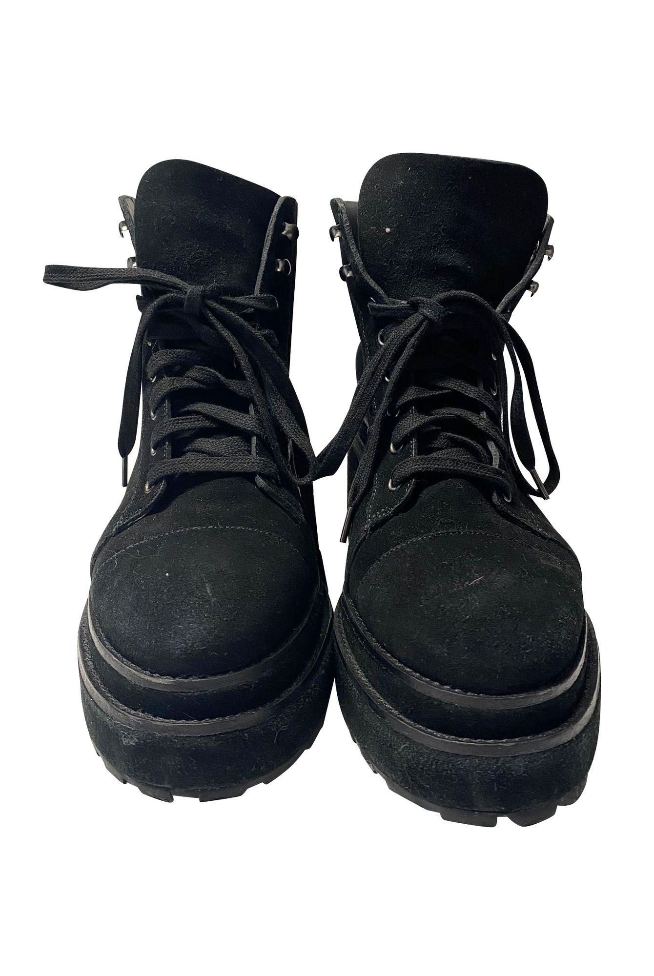 Cult Gaia Preloved Ankle Boots in Black Suede