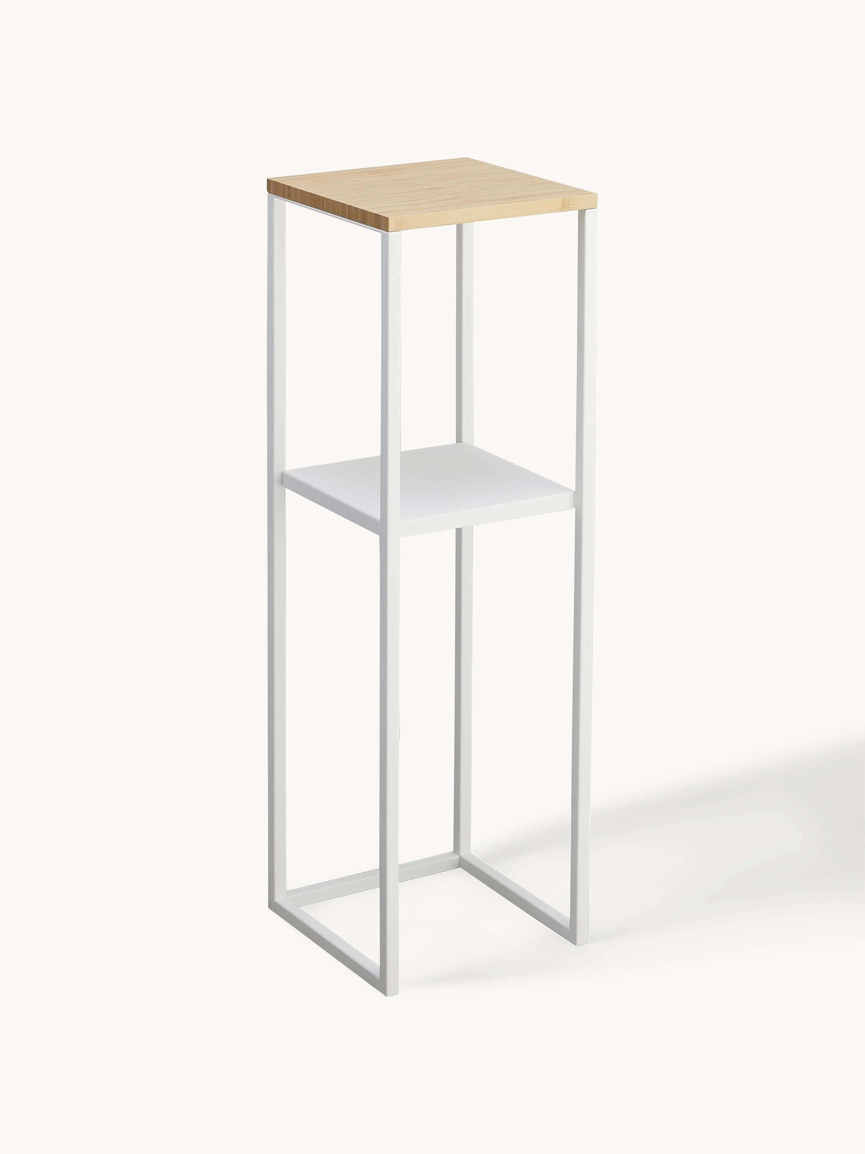 Schmales Regal Tower aus Metall und Bambusholz