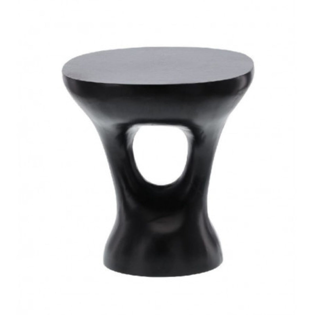 StarFurn Salontafel Amelie - Rond Zwart Metaal - 43x40x46cm
