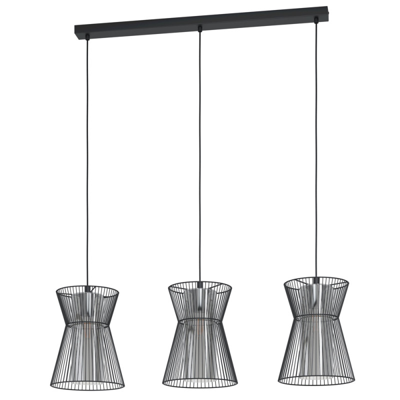 Suspension Maseta noire E27 3 x 40 W EGLO