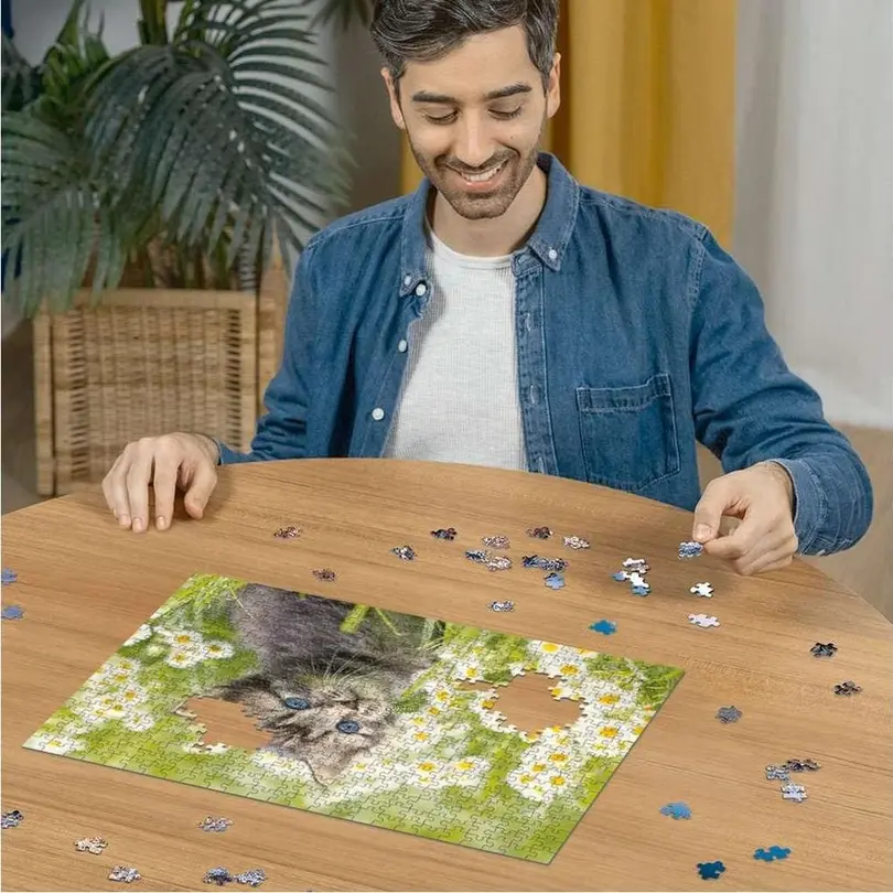 Puzzle Kätzchen in der Wiese