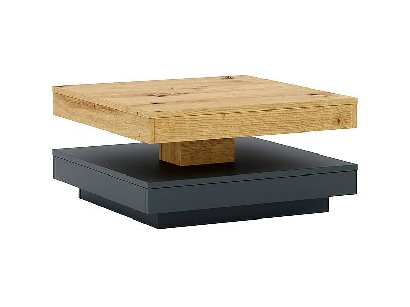Ława COTTO 67x67 dąb artisan/antracyt