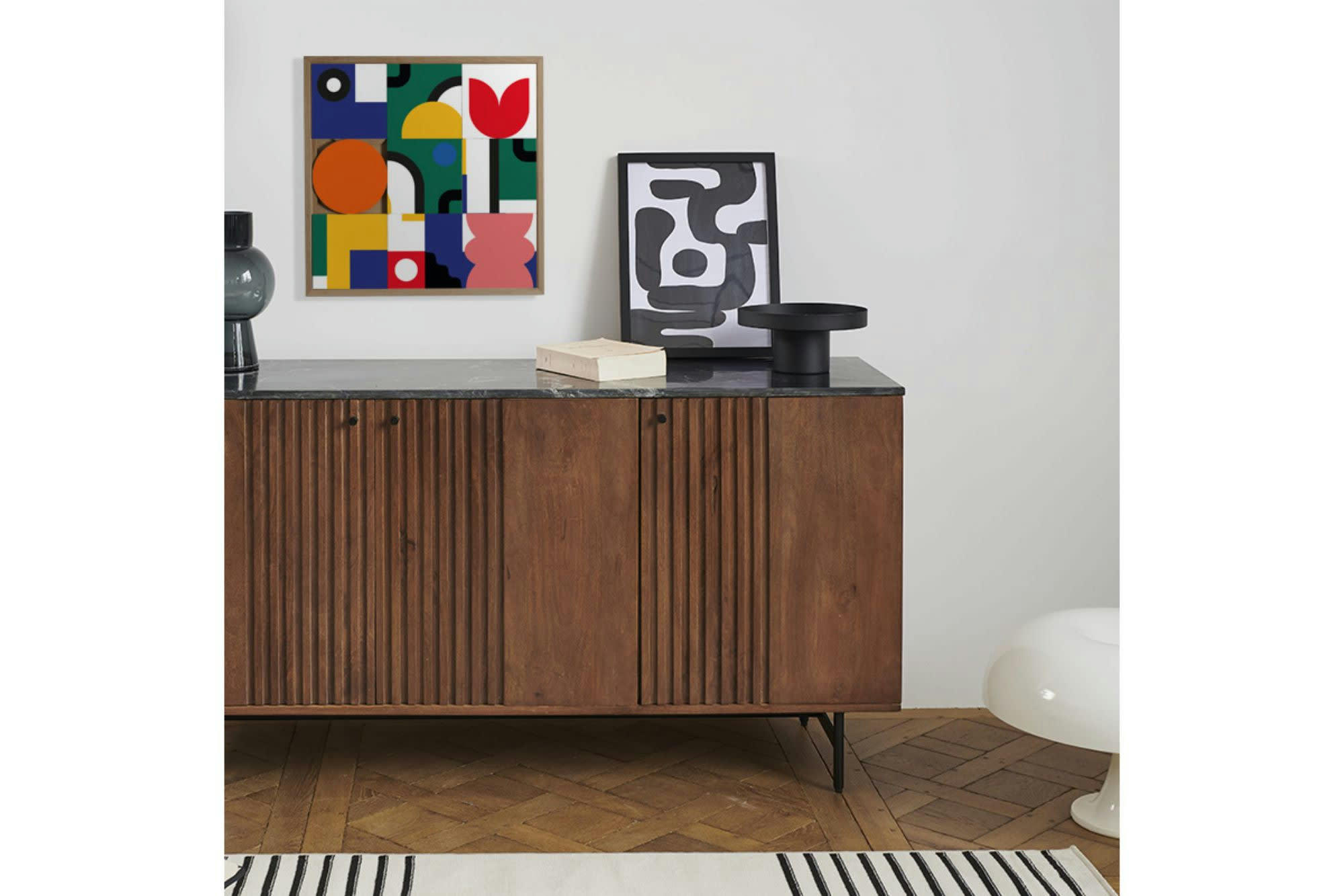 MONTIS - Tableau en bois taquin explosion de couleurs  48 x 48