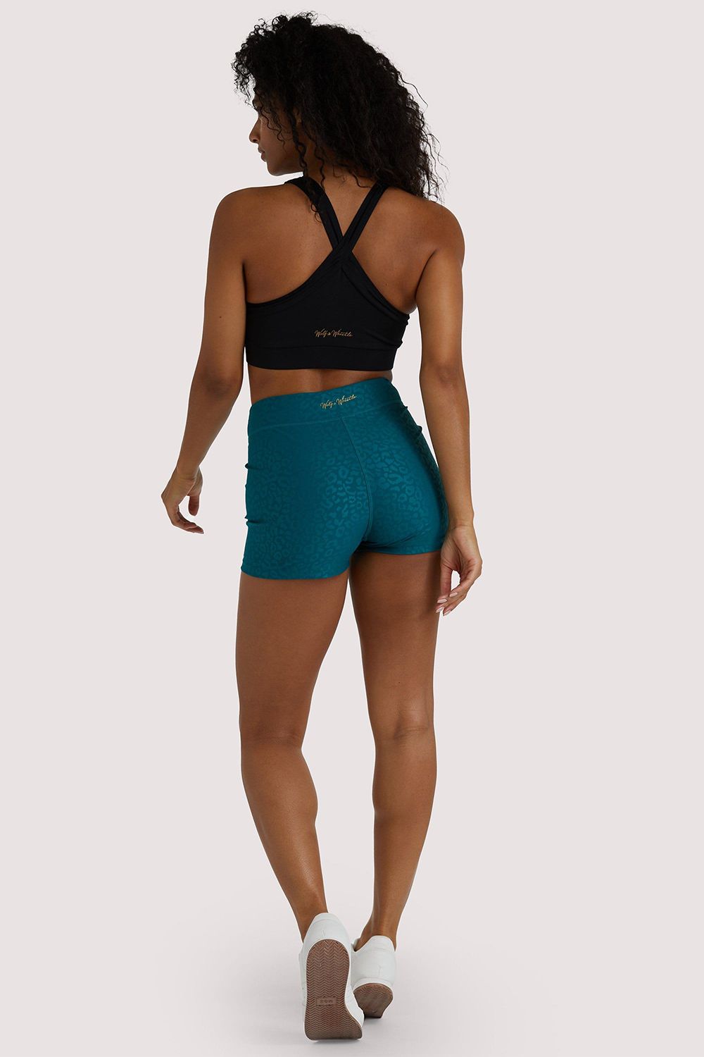 Wolf & Whistle Teal Wet Look 'Shorts'