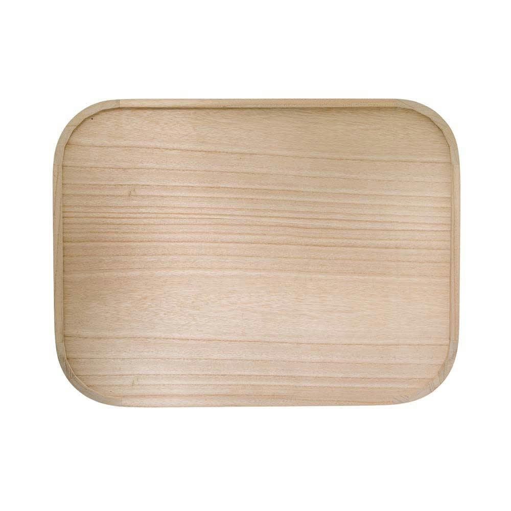 GENTI - Plateau Paulownia Marron Bois L50cm x L15cm x H4cm