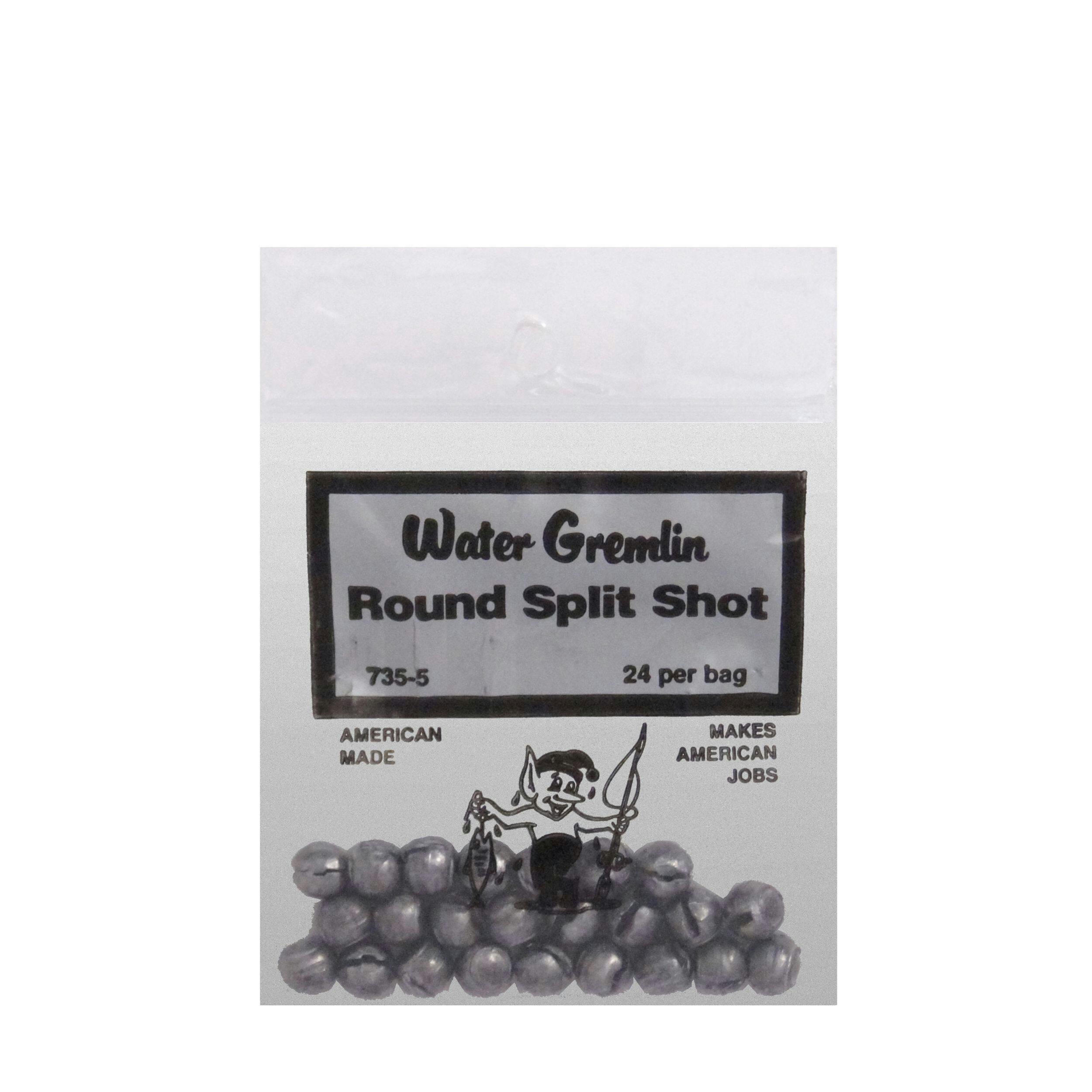 Water Gremlin Bagged Round Shot Sinker, 40-pk