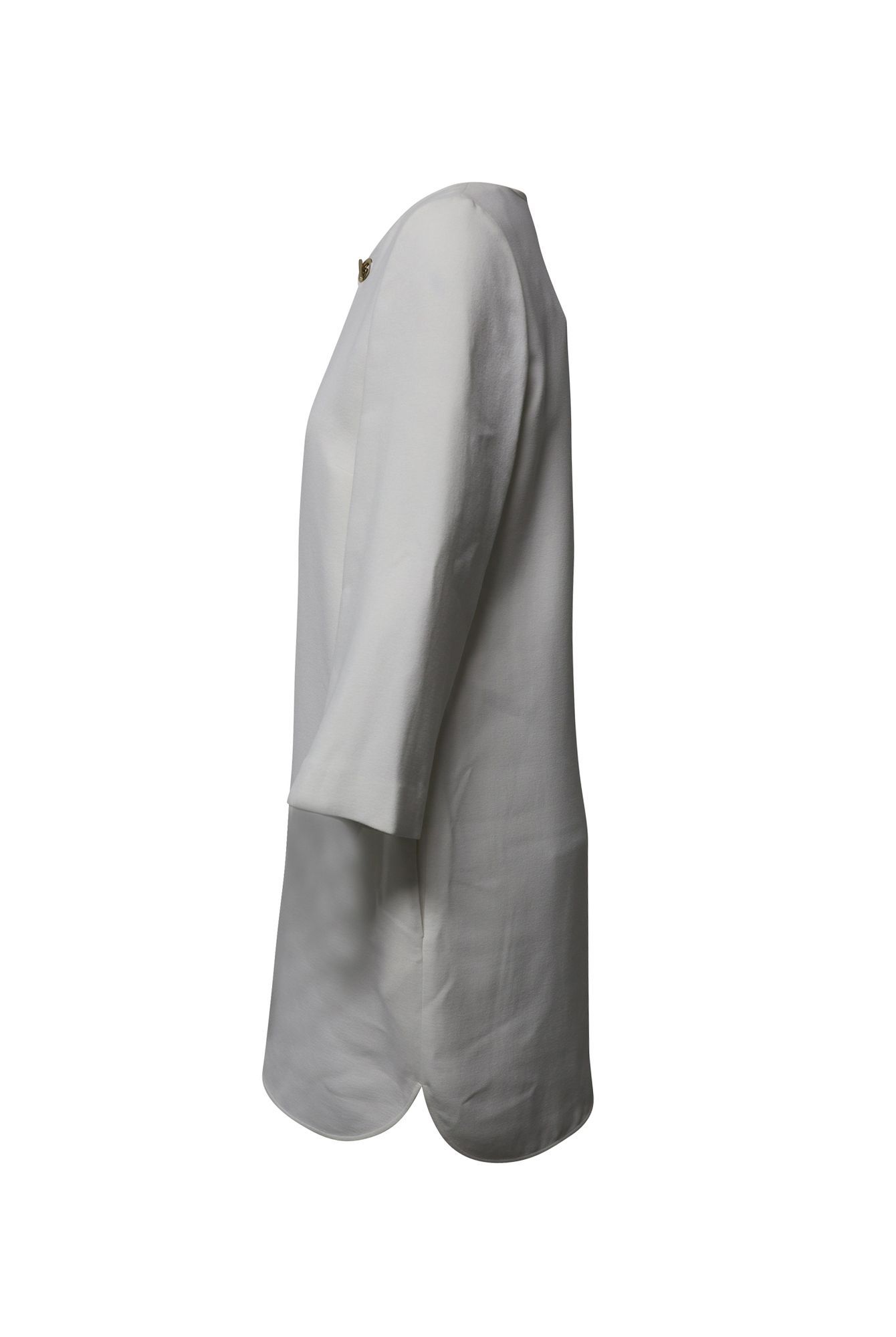 Emilio Pucci Preloved Chain Neck Tunic Dress in White Silk