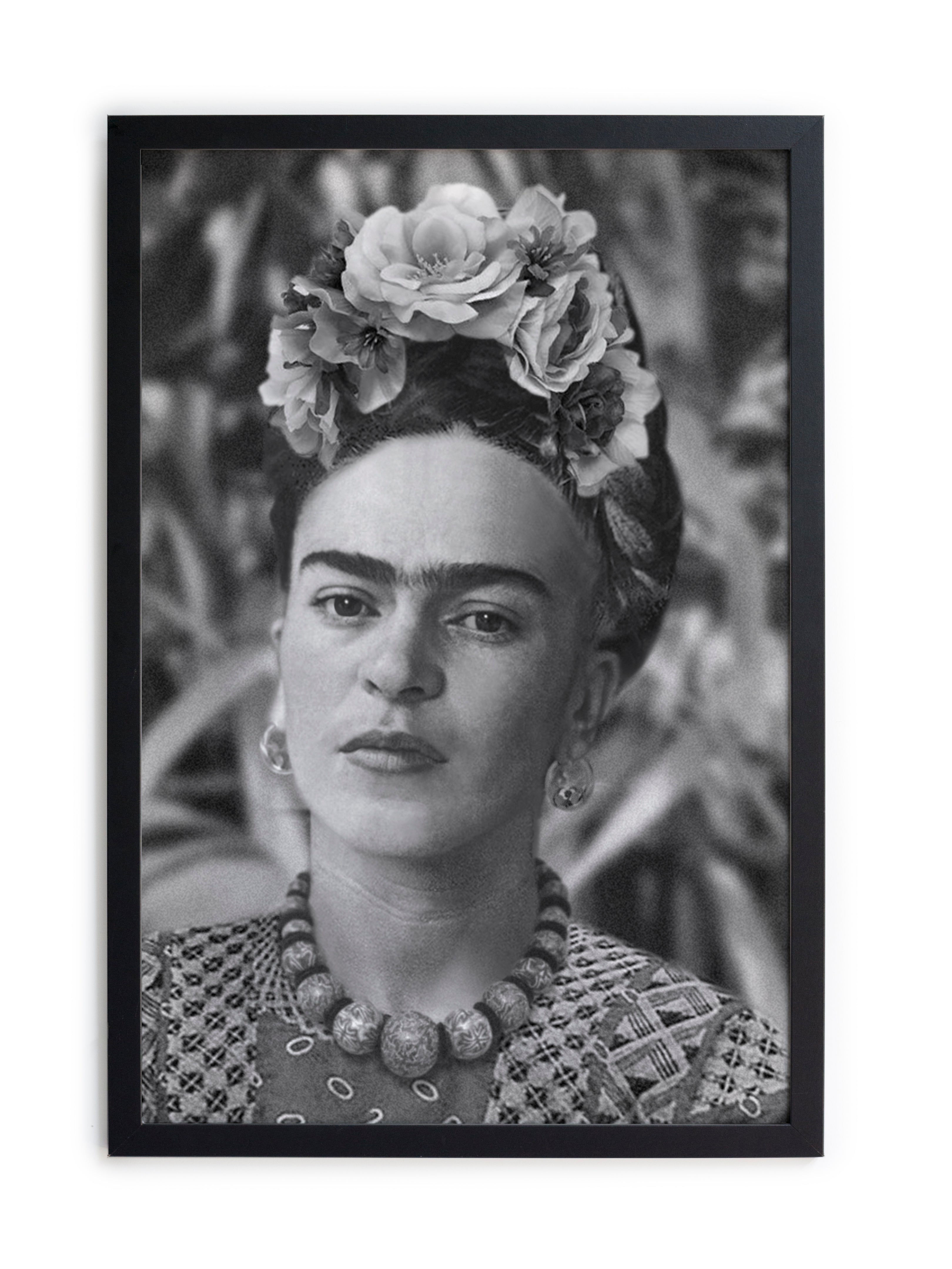 Zwarte lijst met kader 40x30 Frida portret 5