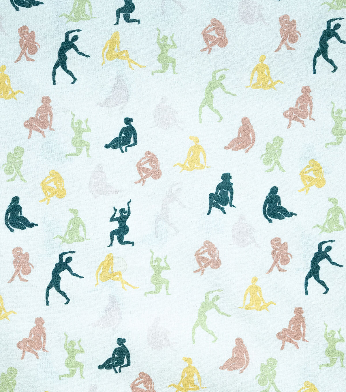 Bodies On Neutral Novelty Cotton Fabric