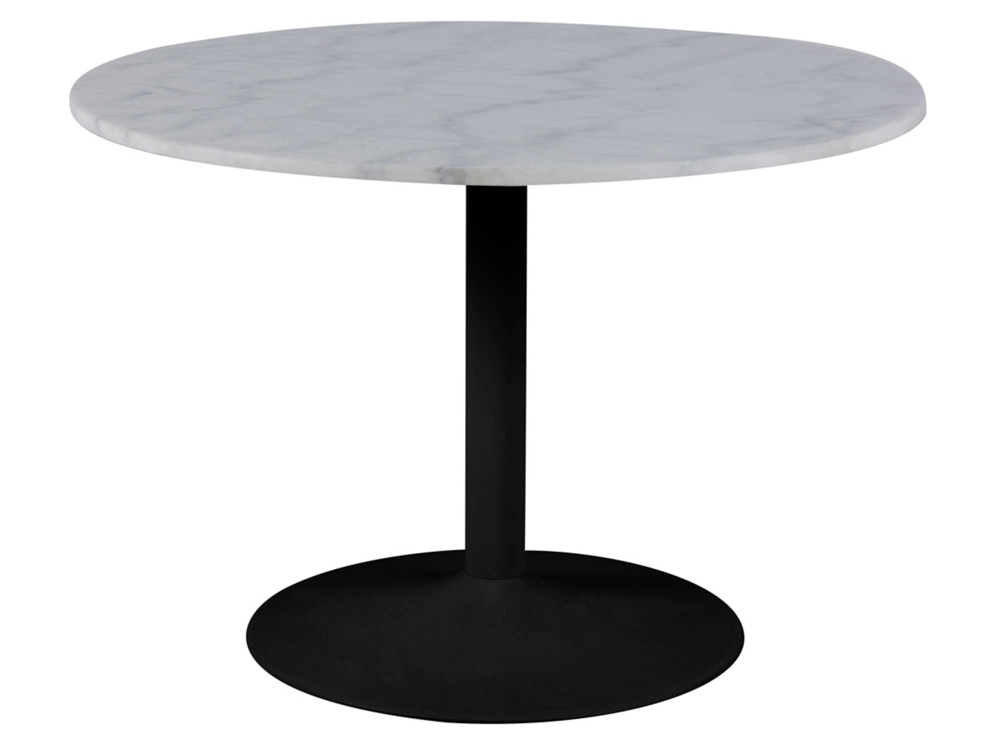 Stół okrągły Tarifa 110 cm marmur biały