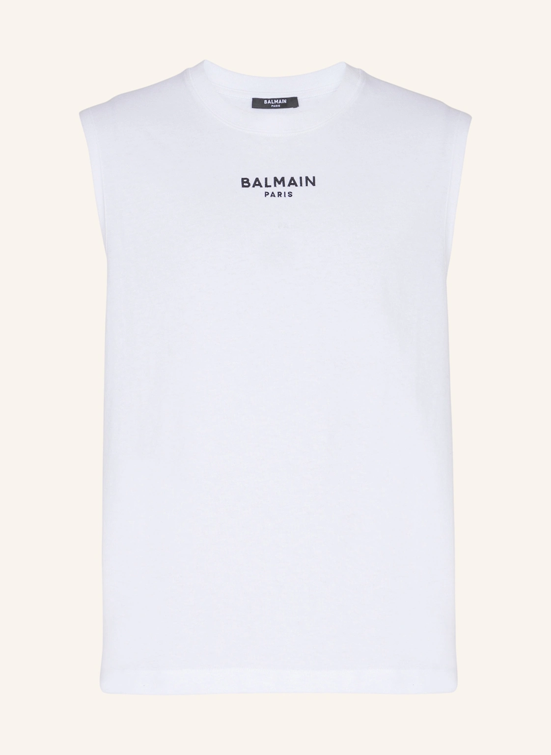 BALMAIN Besticktes Balmain Paris Tanktop