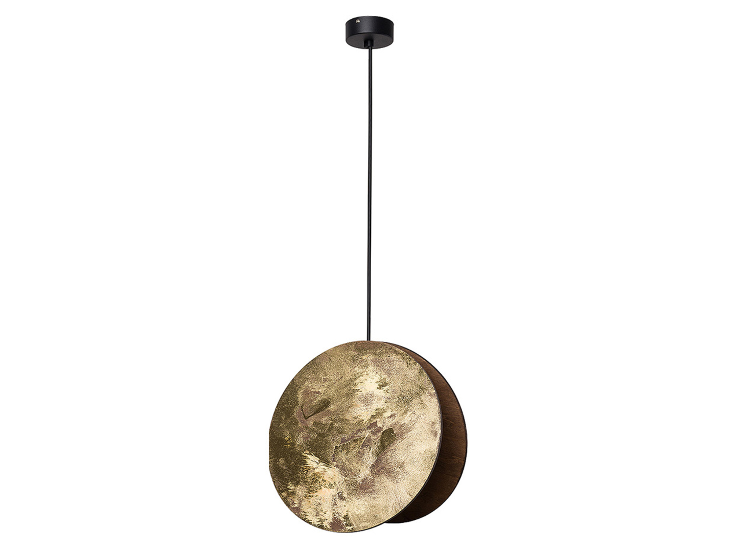 Lampa wisząca Wheel złota złoto-czarna