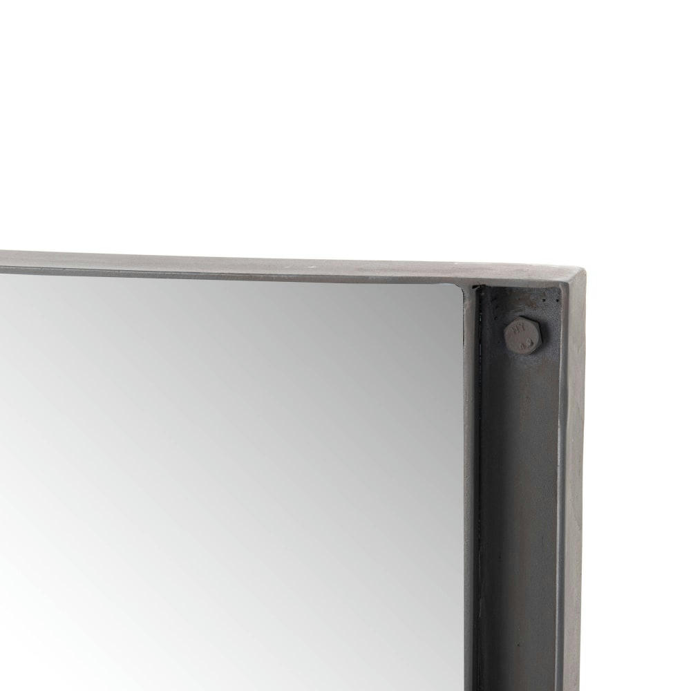 GAETAN - Miroir   100x70 cm en métal  gris