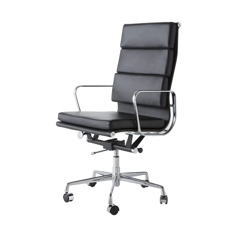 Minimalist Aesthetics Ergonomic Leather Lift Chairs, 360 Degree Swivel&Adjustable Office Chair Lobby Chair